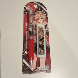 Genshin Impact Dahlia Mechanical Pencil And Lead Refills, NEW, 0.5 MM